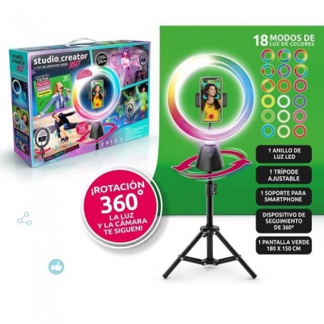 Anneau Lumineux pour Selfie Canal Toys Studio creator video maker KIT 360º
