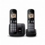 Panasonic téléphone DECT duo noir avec répondeur