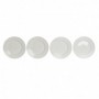 Assiette plate DKD Home Decor Blanc Porcelaine 19 x 19 x 2 cm