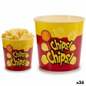 Bol pour Apéritifs Frites polypropylène 5 L 21,5 x 20 x 21,5 cm (36 Unités) Bol pour Apéritifs Frites polypropylène 5 L 21,5 x 20 x 21,5 cm (36 Unités)