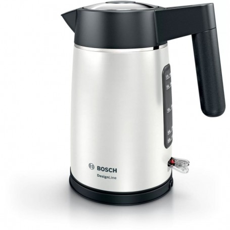 Bosch DesignLine bouilloire 1,7 L 2400 W Noir, Argent