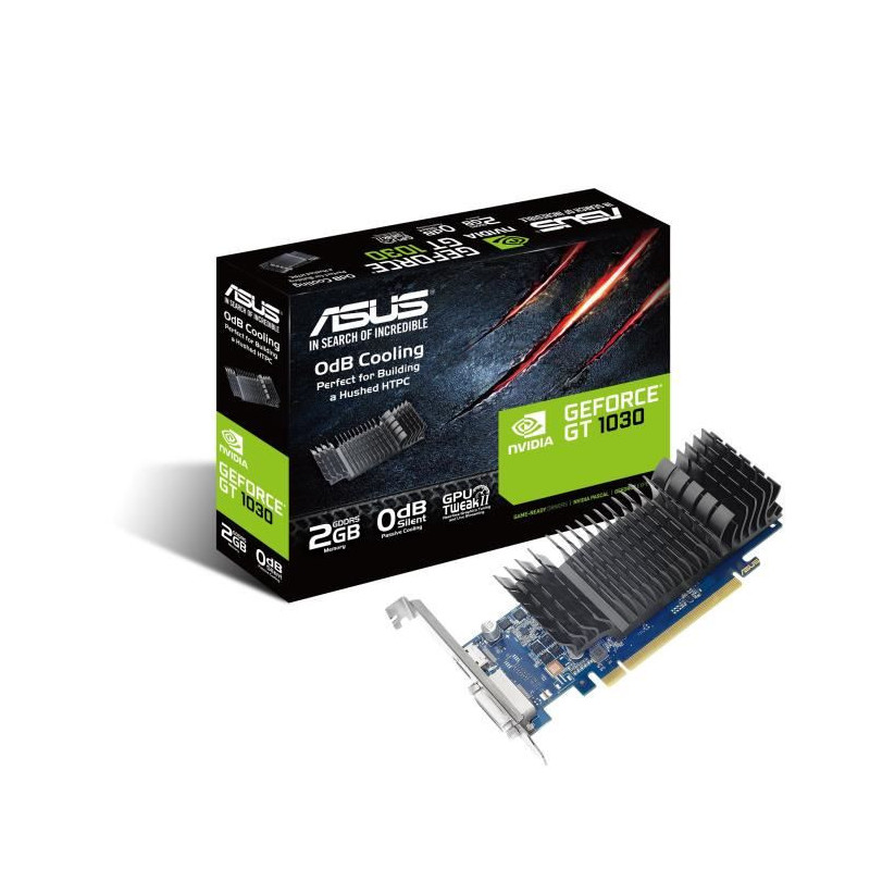 Asus Carte graphique GeForce GT 1030 0dB Silent - 2 Go - GDDR5