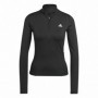 Tee-Shirt Manches Longues Femme Adidas Noir