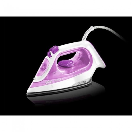 Braun TexStyle 3 SI 3030 Fer à repasser à sec ou à vapeur Semelle céramique Ultraglide 2300 W Rose