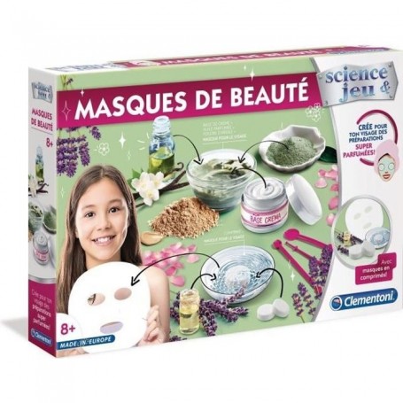 Kit de maquillage pour enfant Clementoni Science & Jeu Beauty masks (FR) Multicouleur