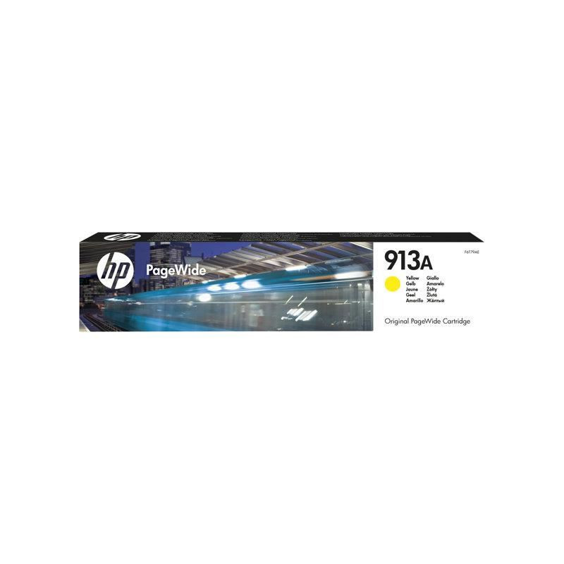 HP 913A Cartouche d'encre jaune PageWide authentique (F6T79AE) pour HP PageWide 377/452/477