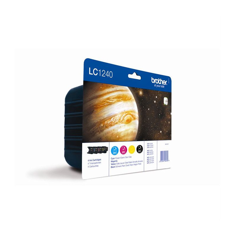 Brother LC1240 Cartouches d'encre Multipack Couleur : Cyan / Magenta / Jaune / Noir