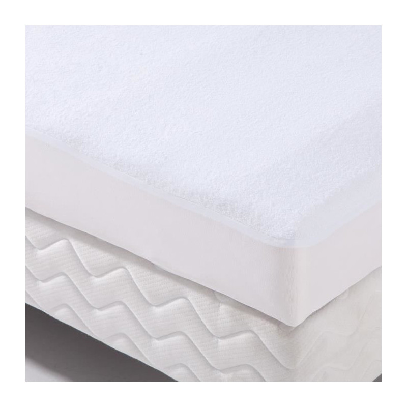 Protecteur de matelas Poyet Motte Blanc 120 x 190 cm