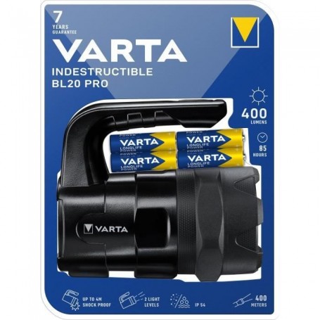 Varta INDESTRUCTIBLE BL20 PRO Noir Lampe torche LED