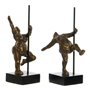 Figurine Décorative DKD Home Decor 20 x 10 x 31 cm Doré Aluminium Bois