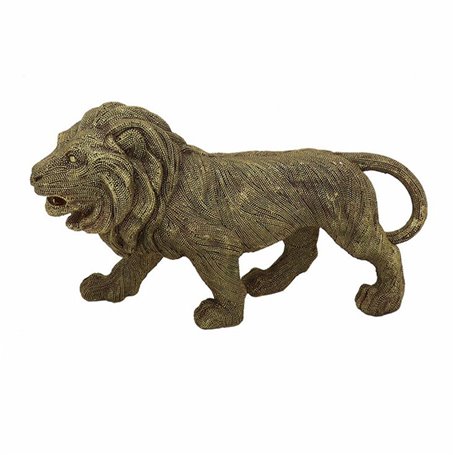 Figurine Décorative DKD Home Decor Doré Colonial Lion 30 x 9,4 x 16,7 