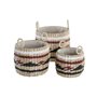 Set de basket DKD Home Decor Fibre naturelle (30 x 30 x 25 cm)