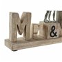 Figurine Décorative DKD Home Decor Mr & Mrs Argenté Aluminium (51 x 7,