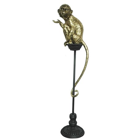 Figurine Décorative DKD Home Decor Doré Métal Résine Colonial Singe (3