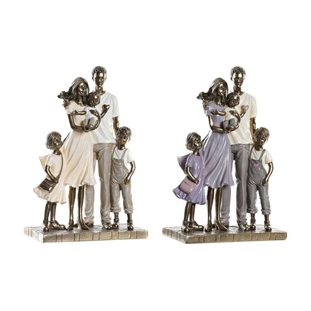 Figurine Décorative DKD Home Decor 17,5 x 8,5 x 26 cm Doré Famille (2 