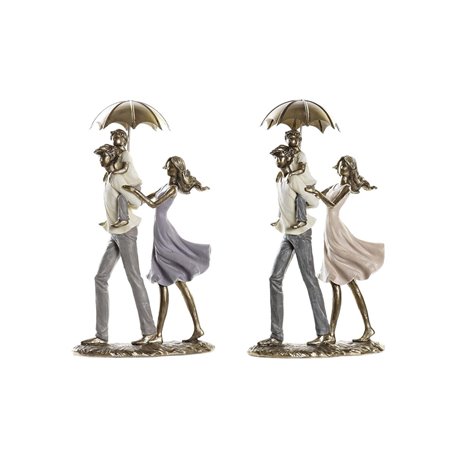 Figurine Décorative DKD Home Decor Parapluie 17,5 x 8,5 x 31 cm Cuivre