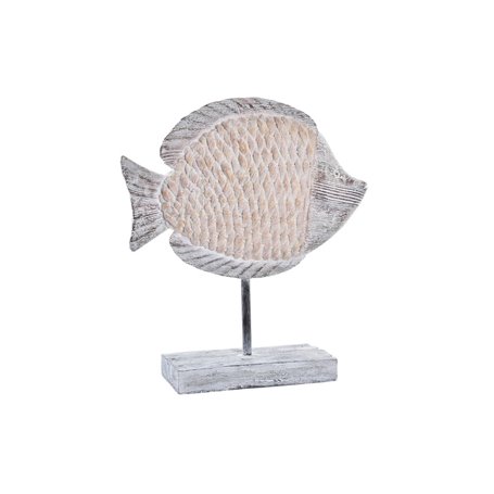Figurine Décorative DKD Home Decor 27,4 x 9 x 32 cm Naturel Gris Poiss