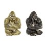 Figurine Décorative DKD Home Decor 22 x 23,5 x 31 cm Argenté Doré Colo