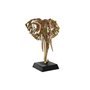 Figurine Décorative DKD Home Decor 43 x 22 x 55,5 cm Eléphant Noir Dor