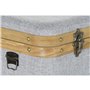Set de boîtes décoratives DKD Home Decor Gris Bois Polyester (3 pcs)