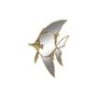 Décoration murale DKD Home Decor 25 x 3 x 38 cm Doré Poisson