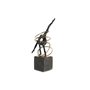 Figurine Décorative DKD Home Decor Noir Doré Métal Résine Moderne (17 