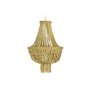 Suspension DKD Home Decor Métal Marron Jaune 40 W Bois MDF (40 x 40 x