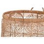 Set de basket DKD Home Decor Naturel Marron Clair Tropical 40 x 40 x 4
