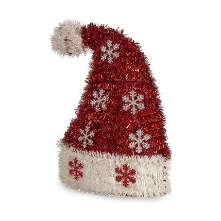 Figurine Décorative Noël Chapeau guirlande 9 x 23 x 17 cm Plastique po