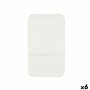 Tapis de Douche Antidérapant Blanc PVC 69,3 x 40 x 1 cm (6 Unités)