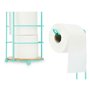 Porte-rouleaux pour Papier Toilette Menthe Métal Bambou 16,5 x 63,5 x