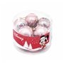 Boule de Noël Minnie Mouse Lucky 10 Unités Rose Plastique (Ø 6 cm)