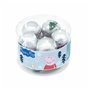 Boule de Noël Peppa Pig Cosy corner Argenté 10 Unités Plastique (Ø 6 c
