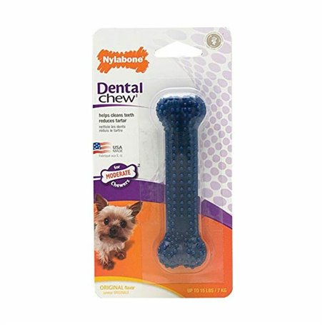Jouet pour chien Nylabone Petit Bleu Naturel Poulet Thermoplastique Ta