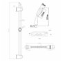 Colonne de douche Rousseau Acier inoxydable 2 m 3 Positions 60 cm