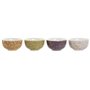 Bol DKD Home Decor Vert Rose Moutarde Lila Dolomite Shabby Chic 600 ml