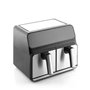 Friteuse sans Huile InnovaGoods Fryinn Double 8000 Noir Acier inoxydab