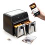 Friteuse sans Huile InnovaGoods Fryinn Double 8000 Noir Acier inoxydab
