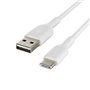 Câble USB A vers USB C Belkin CAB001BT3MWH Blanc 3 m