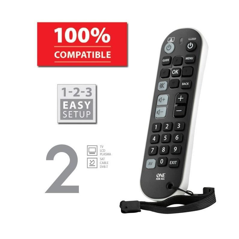 Télécommande Universelle One For All Zapper +