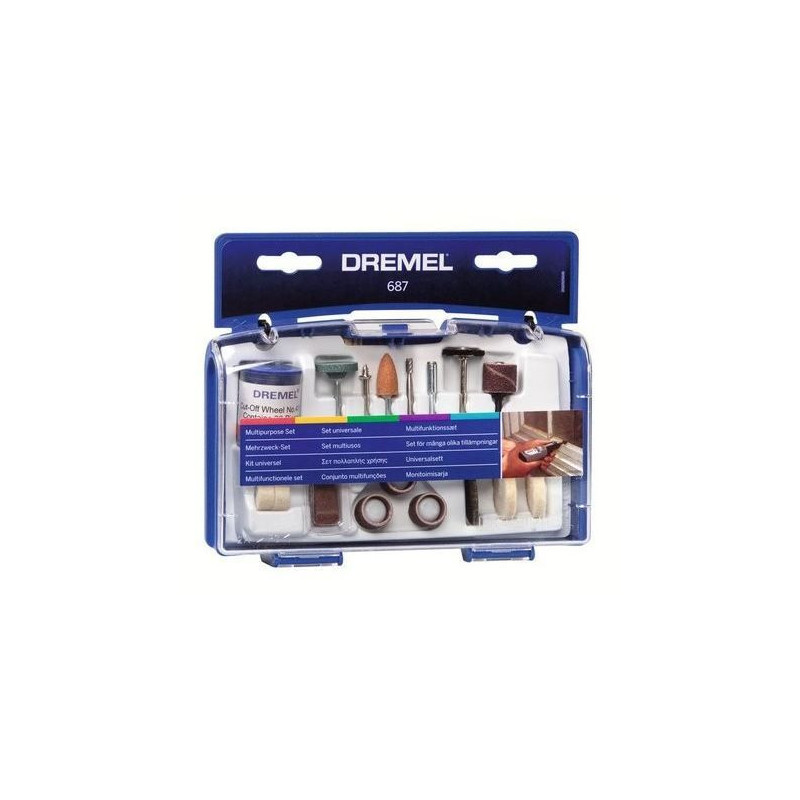 Ensemble d'accessoires pour outils multiples Dremel 687 52 Pièces