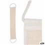 Éponge Corporelle Avec des poignées Blanc Beige 20 x 2,5 x 9,5 cm (24