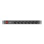Multiprise 7 Prises avec Interrupteur Lanberg PDU-07F-0200-IEC-BK 2500