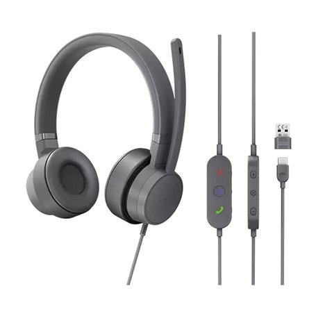 Casques avec Microphone Lenovo Gris