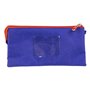 Trousse Fourre-Tout Triple Sonic Violet 22,5 x 2 x 11,5 cm