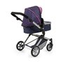 Poussette pour poupées Reig Combi Neo Pro Blue marine 63 cm