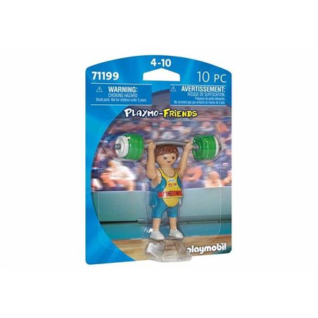 Figurine daction Playmobil 71199 Haltérophilie Friends
