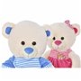 Ours en peluche DKD Home Decor Beige Bleu Rose Enfant Ours 25 x 25 x 5