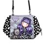 Sac à Bandoulière Gorjuss Smitten kitten Noir Blanc (26 x 15,5 x 9,5 c