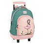 Cartable à roulettes Santoro Swan lake Gris Rose 32 x 45 x 21 cm
